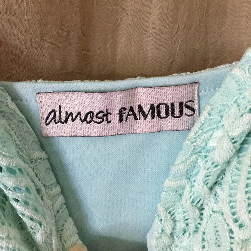 Almost Famous Lined Lace Romper - Picture 2 of 7